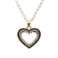 1 Piece Fashion Star Heart Shape Alloy Plating Inlay Rhinestones Unisex Pendant Necklace sku image 6