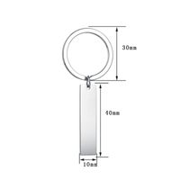 1 Stück Einfacher Stil Geometrisch Rostfreier Stahl Überzug Taschenanhänger Schlüsselbund sku image 3