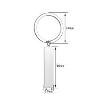 1 Stück Einfacher Stil Geometrisch Rostfreier Stahl Überzug Taschenanhänger Schlüsselbund sku image 4