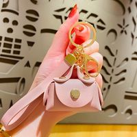 1 Piece Cartoon Style Bag Pu Leather Women's Bag Pendant Keychain sku image 3
