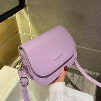 Women's Mini Pu Leather Solid Color Streetwear Square Zipper Buckle Crossbody Bag main image 3