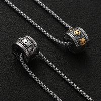 1 Piece Retro Totem Titanium Steel Plating Necklace main image 3