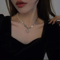 1 Piece Fashion Heart Shape Metal Beaded Women's Necklace main image 4