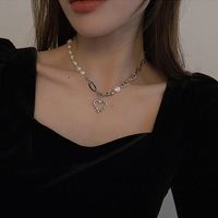 1 Piece Fashion Heart Shape Metal Beaded Women's Necklace main image 2