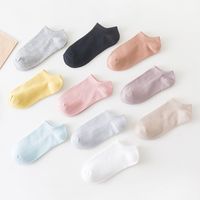 Women's Simple Style Solid Color Cotton Ankle Socks A Pair main image 5