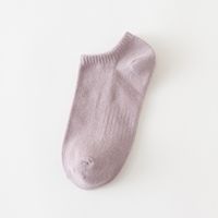 Women's Simple Style Solid Color Cotton Ankle Socks A Pair sku image 10