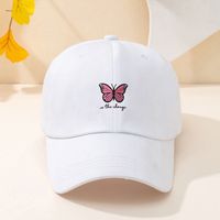 Unisex Sports Butterfly Printing Curved Eaves Baseball Cap sku image 2