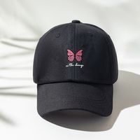Unisex Sports Butterfly Printing Curved Eaves Baseball Cap sku image 1