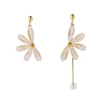 Fashion Sweet Flower Alloy Plating Artificial Pearls Women's Ear Clips Earrings main image 1