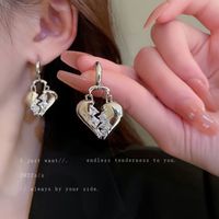 1 Pair Ins Style Heart Shape Flower Bow Knot Copper Plating Zircon Ear Studs main image 5