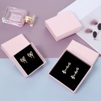 1 Piece Fashion Solid Color Paper Jewelry Boxes main image 3