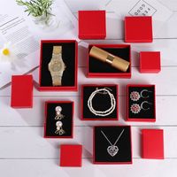 1 Piece Fashion Solid Color Paper Jewelry Boxes main image 2