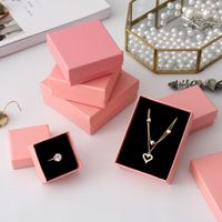 1 Piece Fashion Solid Color Paper Jewelry Boxes main image 5
