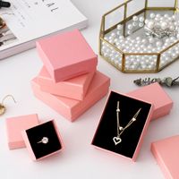 1 Piece Fashion Solid Color Paper Jewelry Boxes main image 1