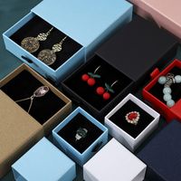 Basic Solid Color Paper Jewelry Boxes main image 2