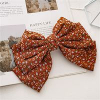 Simple Style Bow Knot Cloth Floral Hair Clip 1 Piece sku image 4
