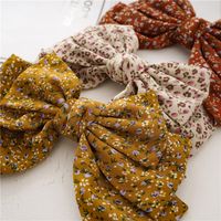 Simple Style Bow Knot Cloth Floral Hair Clip 1 Piece main image 3