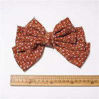 Simple Style Bow Knot Cloth Floral Hair Clip 1 Piece main image 2