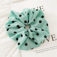 Simple Style Round Dots Cloth Polka Dots Hair Tie 1 Piece sku image 1