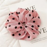 Simple Style Round Dots Cloth Polka Dots Hair Tie 1 Piece sku image 2