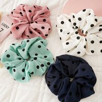 Simple Style Round Dots Cloth Polka Dots Hair Tie 1 Piece main image 1