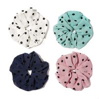 Simple Style Round Dots Cloth Polka Dots Hair Tie 1 Piece main image 2