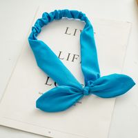 Simple Style Bow Knot Cloth Pleated Hair Band 1 Piece sku image 2