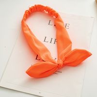 Simple Style Bow Knot Cloth Pleated Hair Band 1 Piece sku image 4