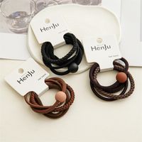 Simple Style Solid Color Acrylic Hair Tie 1 Set main image 4