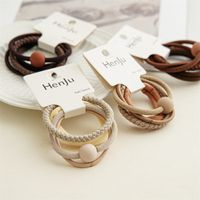 Simple Style Solid Color Acrylic Hair Tie 1 Set main image 3