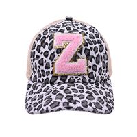 Women's Sweet Letter Leopard Curved Eaves Baseball Cap sku image 26