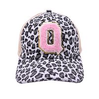 Women's Sweet Letter Leopard Curved Eaves Baseball Cap sku image 19