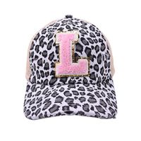 Women's Sweet Letter Leopard Curved Eaves Baseball Cap sku image 15