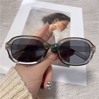 Casual Solid Color Pc Oval Frame Full Frame Women's Sunglasses main image 3
