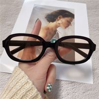 Casual Solid Color Pc Oval Frame Full Frame Women's Sunglasses main image 4