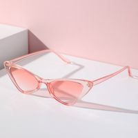 Fashion Gradient Color Solid Color Pc Cat Eye Full Frame Women's Sunglasses main image 3