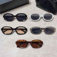 Casual Solid Color Pc Oval Frame Full Frame Women's Sunglasses main image 1