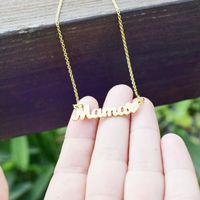 Mama Letter Alloy Titanium Steel Plating Mother's Day Women's Necklace main image 5