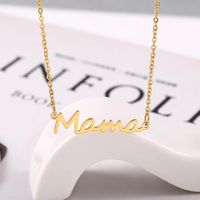 Mama Letter Alloy Titanium Steel Plating Mother's Day Women's Necklace main image 4