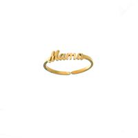 Mama Letter Titanium Steel Plating Bracelets sku image 3