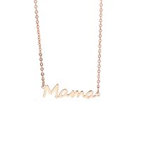 Mama Letter Alloy Titanium Steel Plating Mother's Day Women's Necklace sku image 3