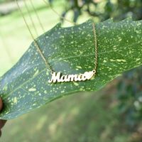 Mama Letter Alloy Titanium Steel Plating Mother's Day Women's Necklace main image 2