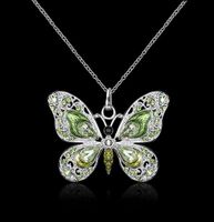 1 Piece Cartoon Style Butterfly Alloy Inlay Rhinestones Women's Necklace sku image 2