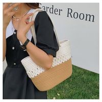 Women's All Seasons Cotton Rope Classic Style Beach Bag main image 5