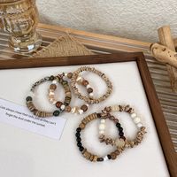 1 Piece Chinoiserie Round Wood Beaded Women's Bracelets main image 3