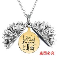 1 Pièce Rétro Lettre Fleur Métal Placage Unisexe Pendentif sku image 62