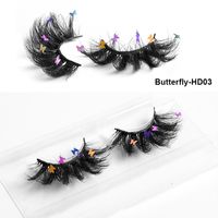 Mode Nouveau Papillon Multi-couche Épaisse Croix Artificielle Vison Cheveux Faux Cils sku image 4
