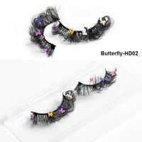 Mode Nouveau Papillon Multi-couche Épaisse Croix Artificielle Vison Cheveux Faux Cils sku image 3