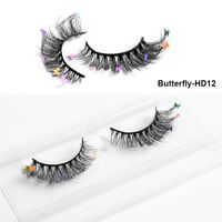 Mode Nouveau Papillon Multi-couche Épaisse Croix Artificielle Vison Cheveux Faux Cils sku image 13