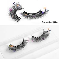 Mode Nouveau Papillon Multi-couche Épaisse Croix Artificielle Vison Cheveux Faux Cils sku image 15